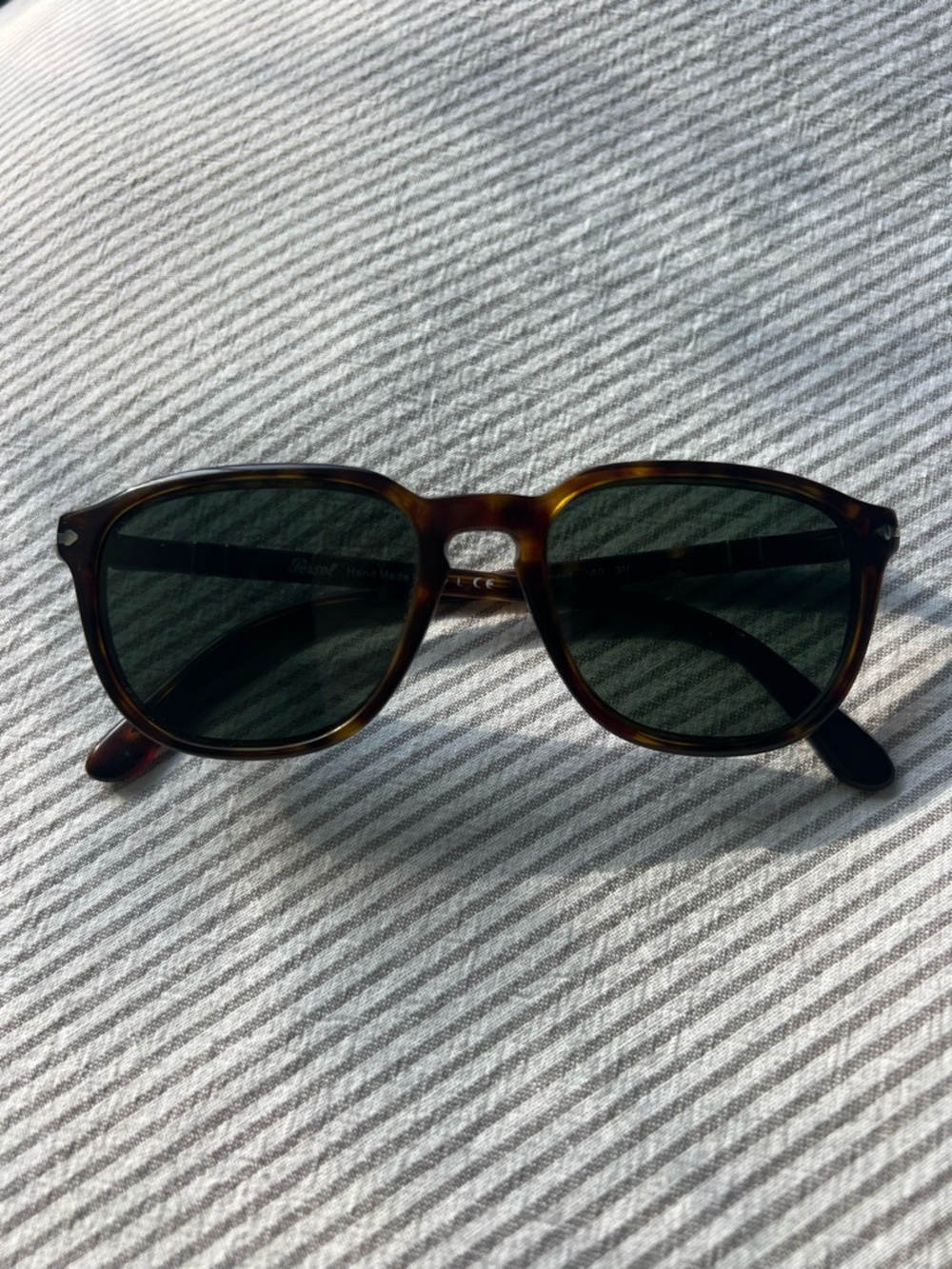 Persol 649 Tortoise Sunglasses PO0649 140 3N Hand Made in Italy + Case - Picture 3 of 10